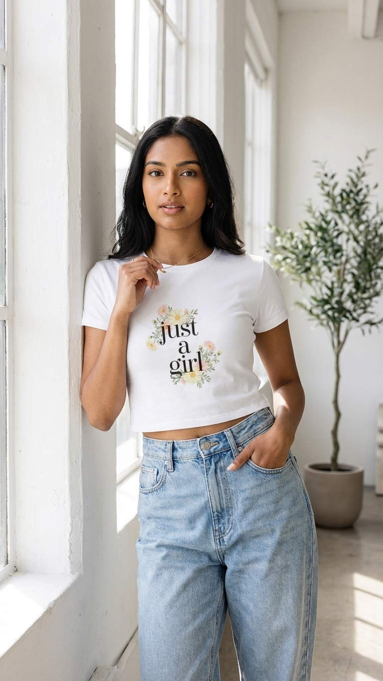 Just A Girl Baby Tee
