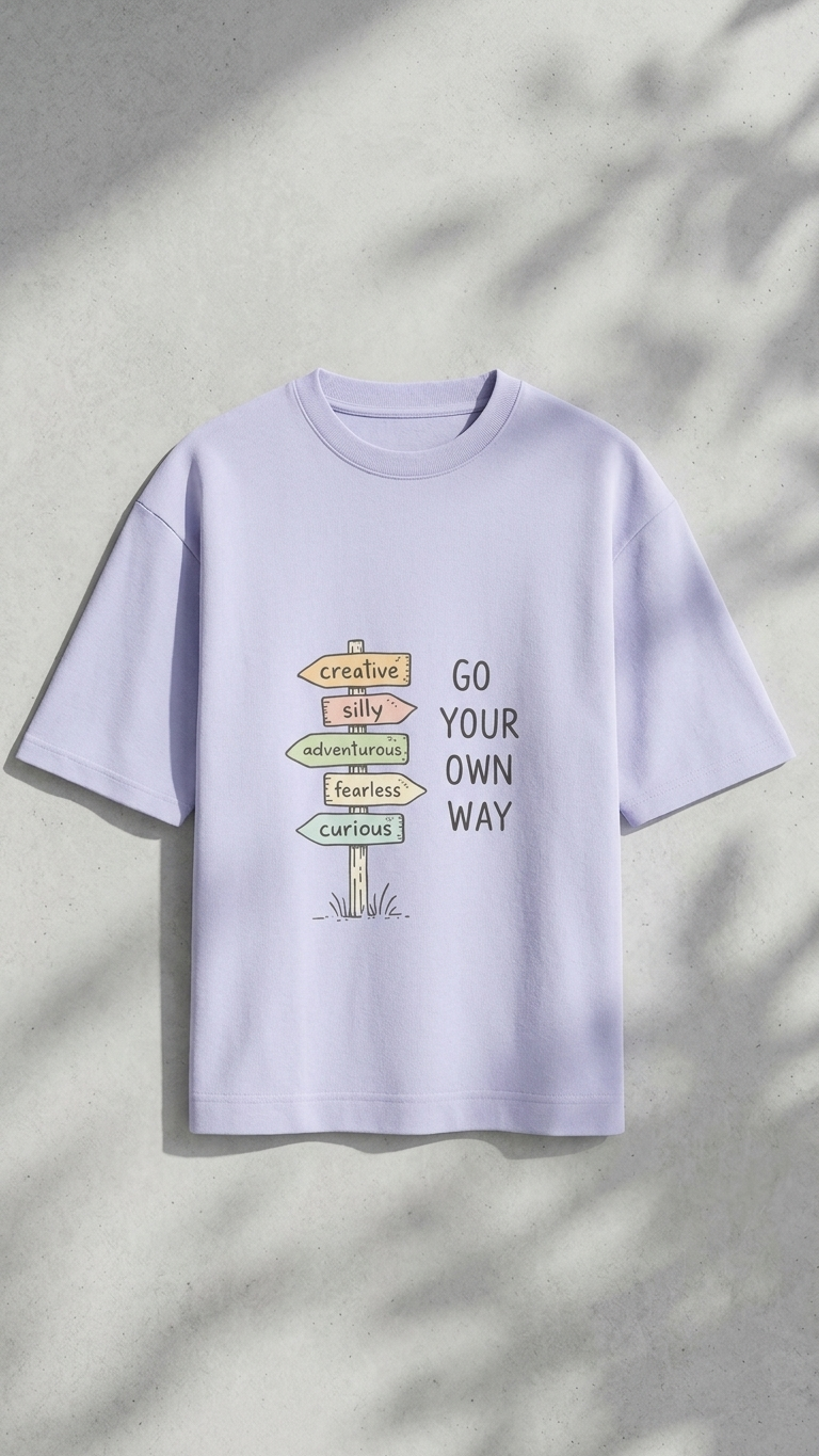 Go Your Own Way Oversized T-Shirt
