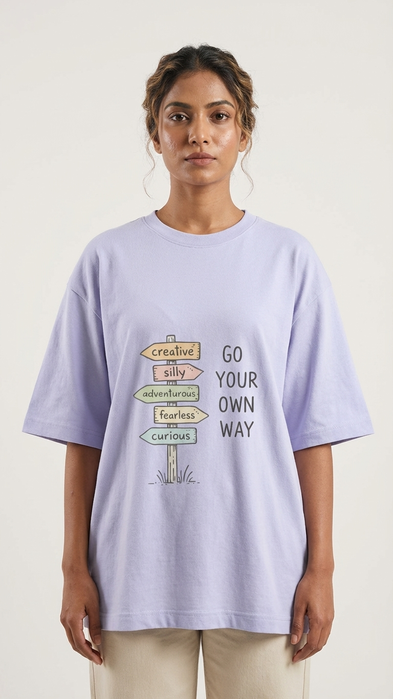 Go Your Own Way Oversized T-Shirt