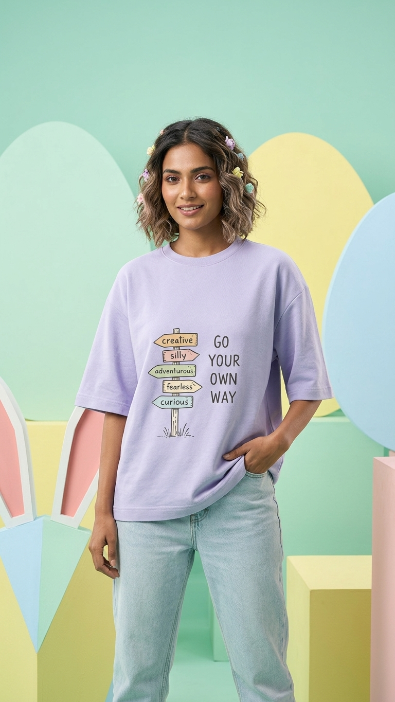 Go Your Own Way Oversized T-Shirt