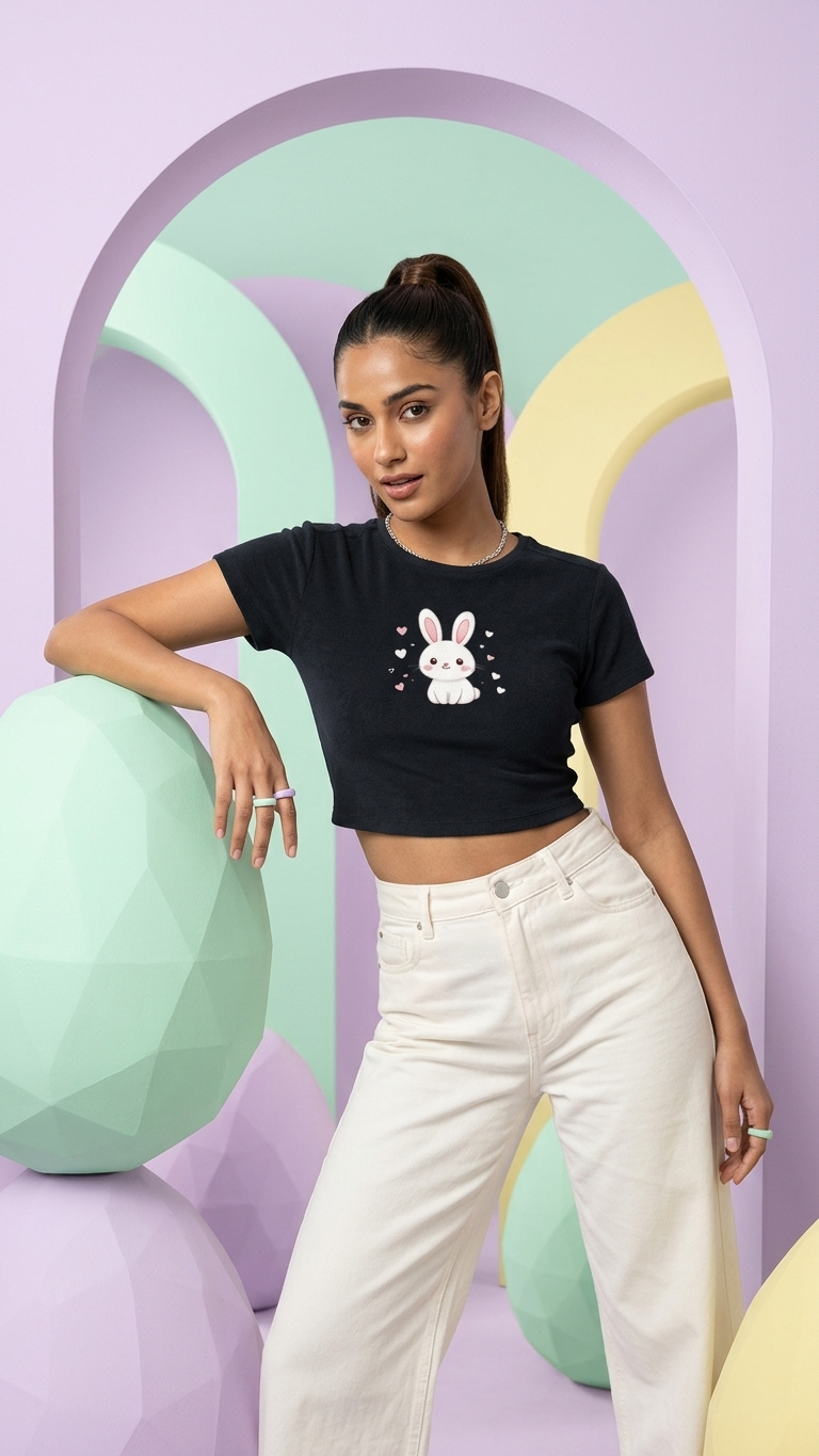 Cute Bunny Baby Tee
