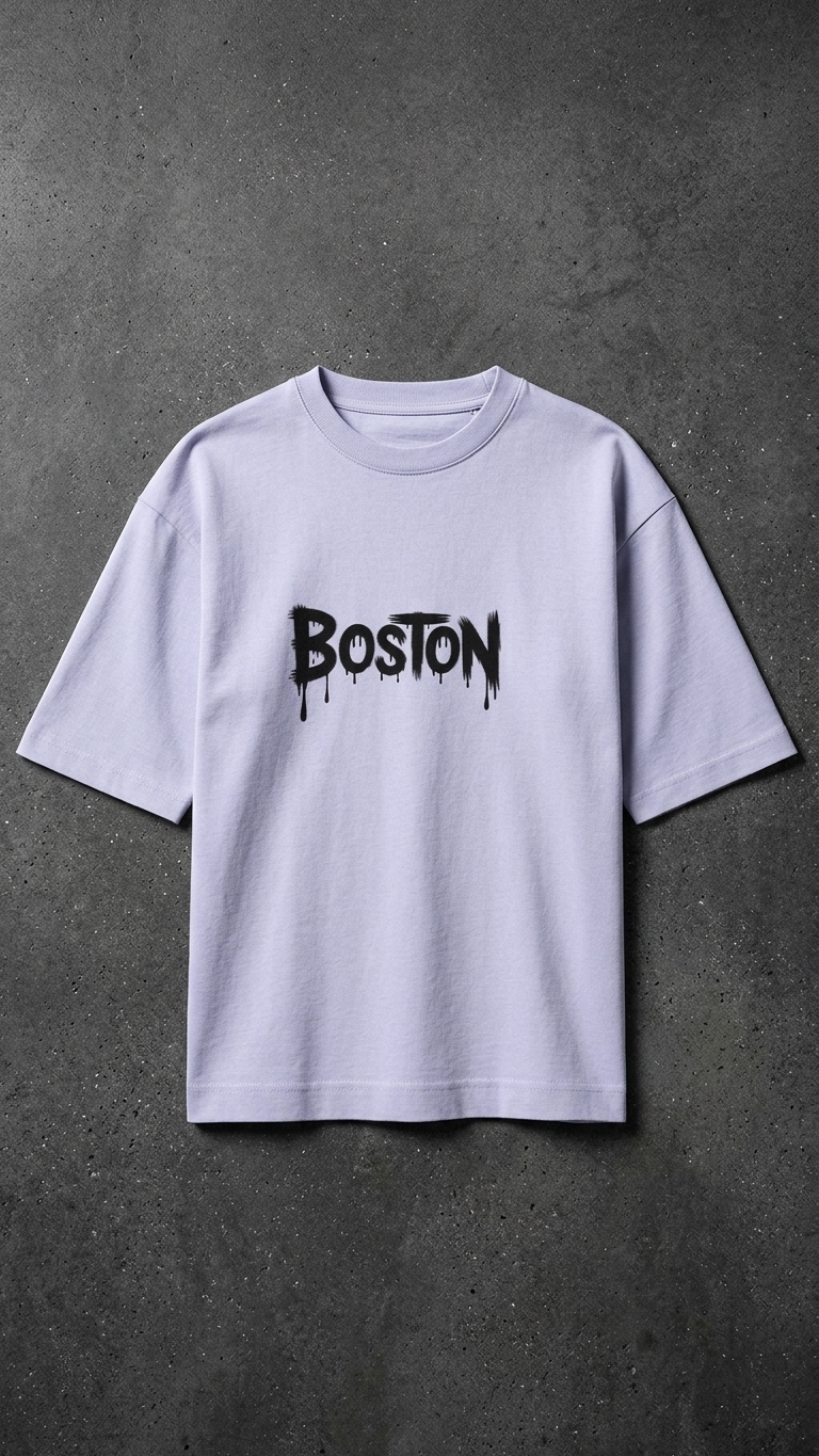 Klyven Boston Street Oversized Tee