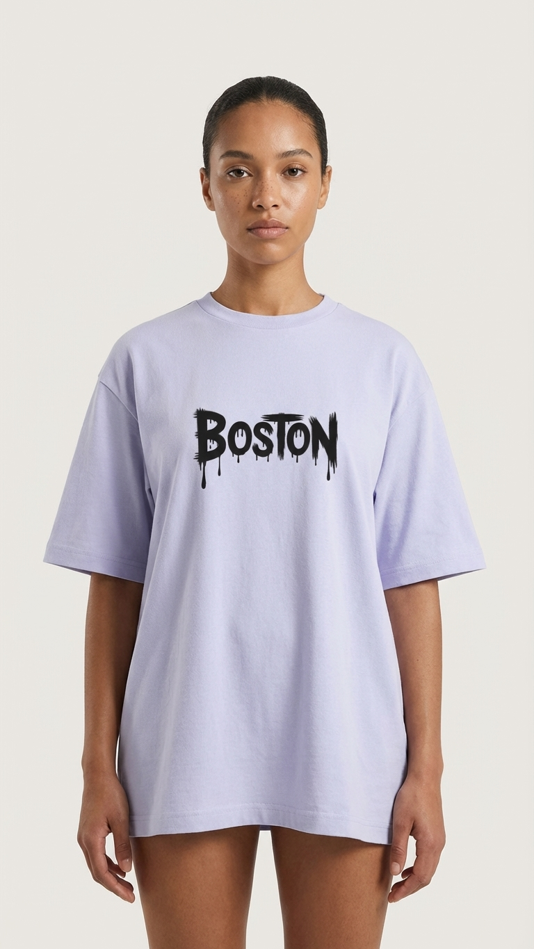 Klyven Boston Street Oversized Tee
