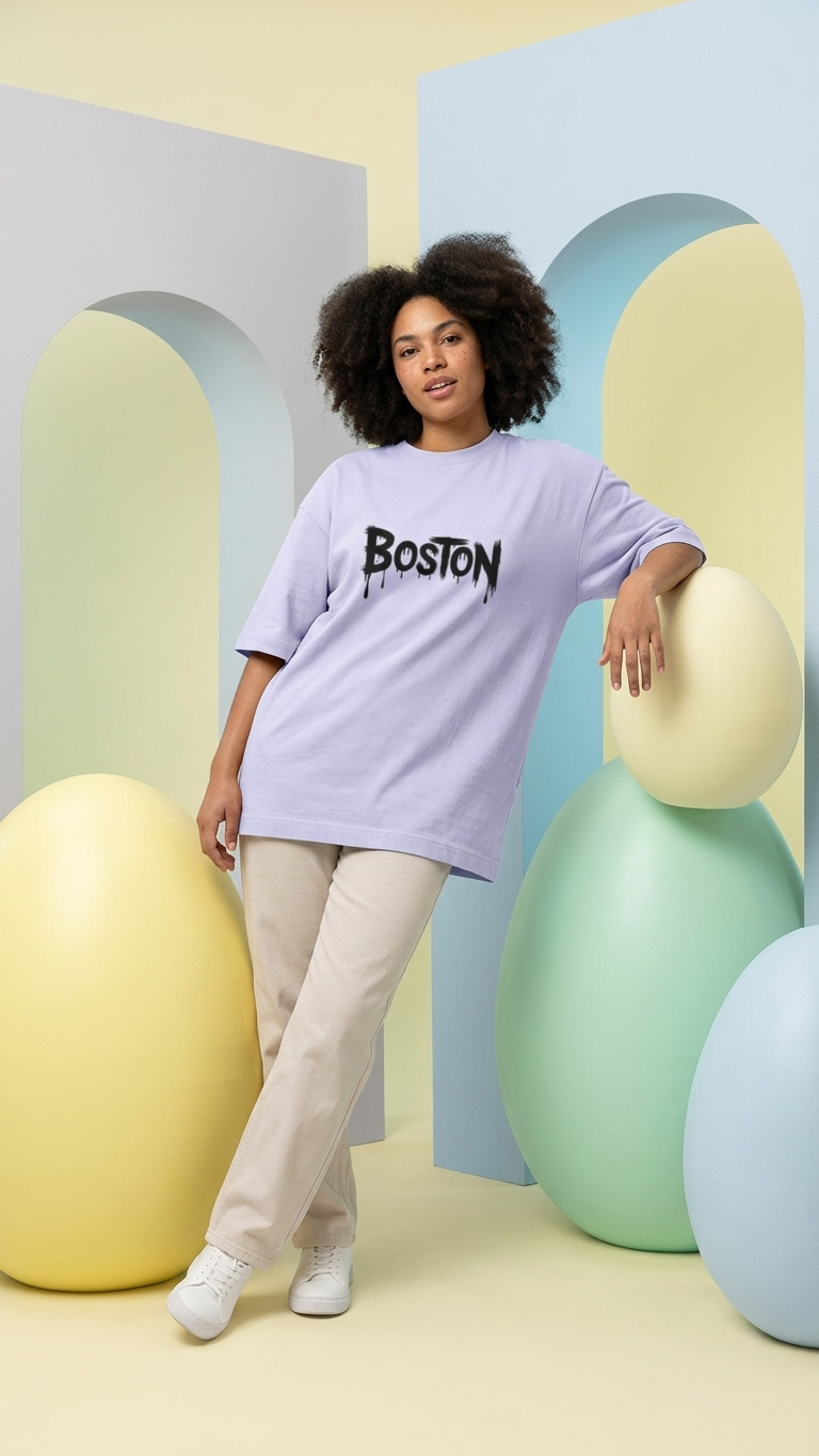 Klyven Boston Street Oversized Tee