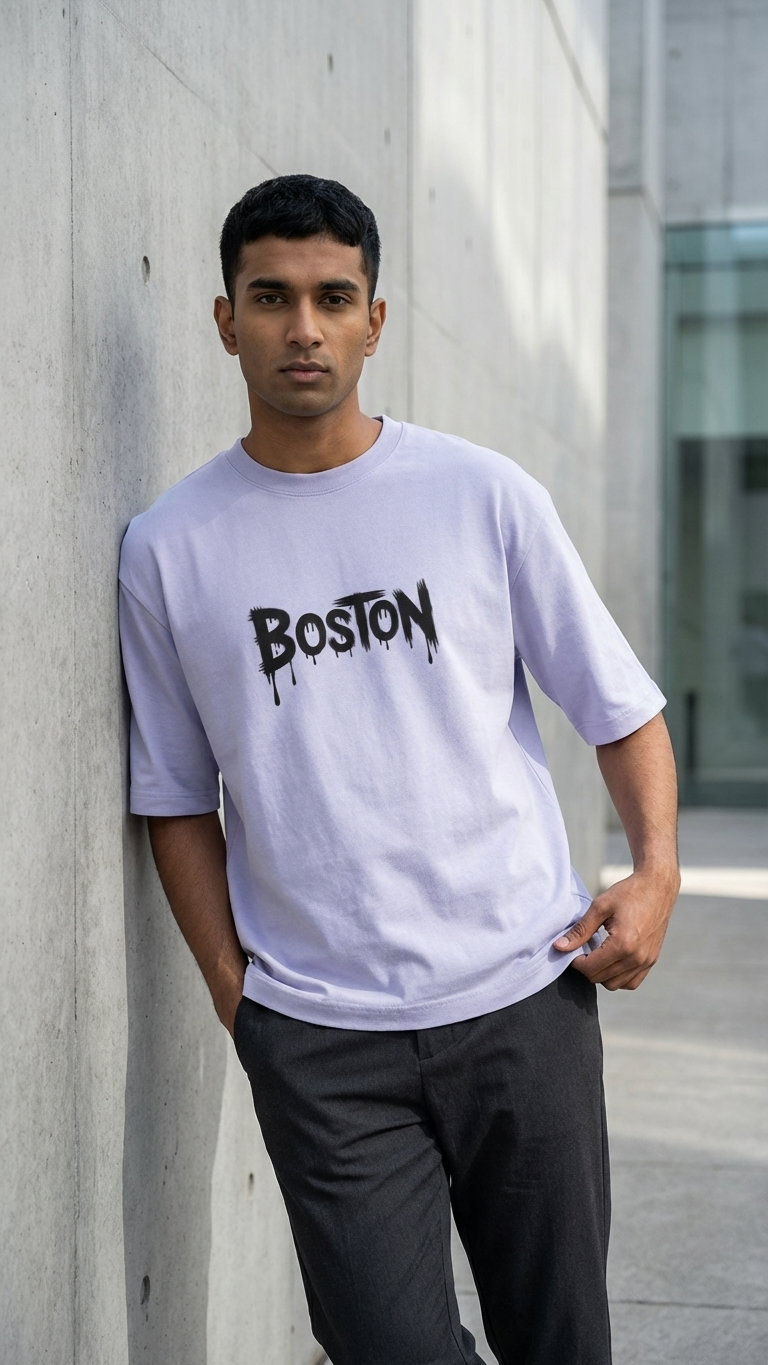 Klyven Boston Street Oversized Tee