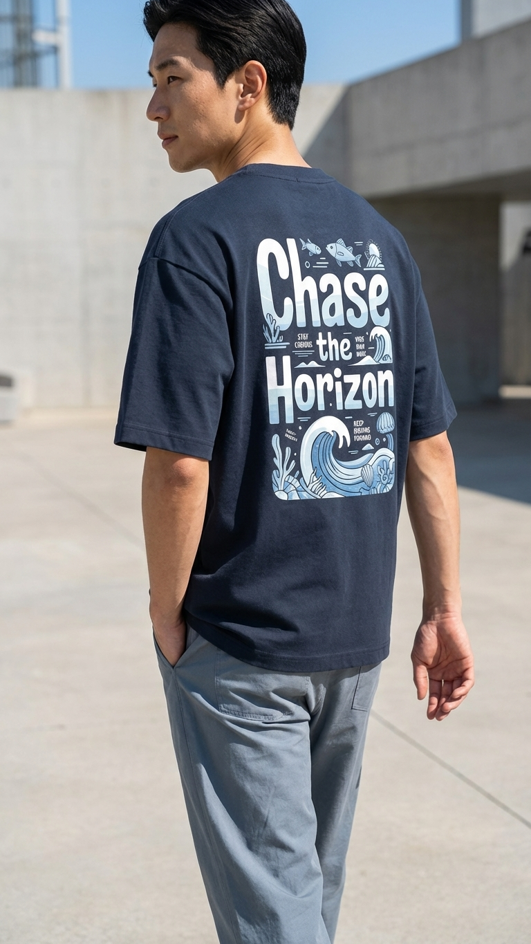 Klyven Chase The Horizon Oversized Tee
