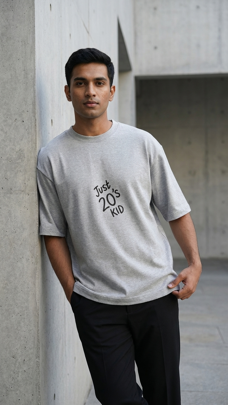 Klyven Just 20’s Kid Oversized Tee