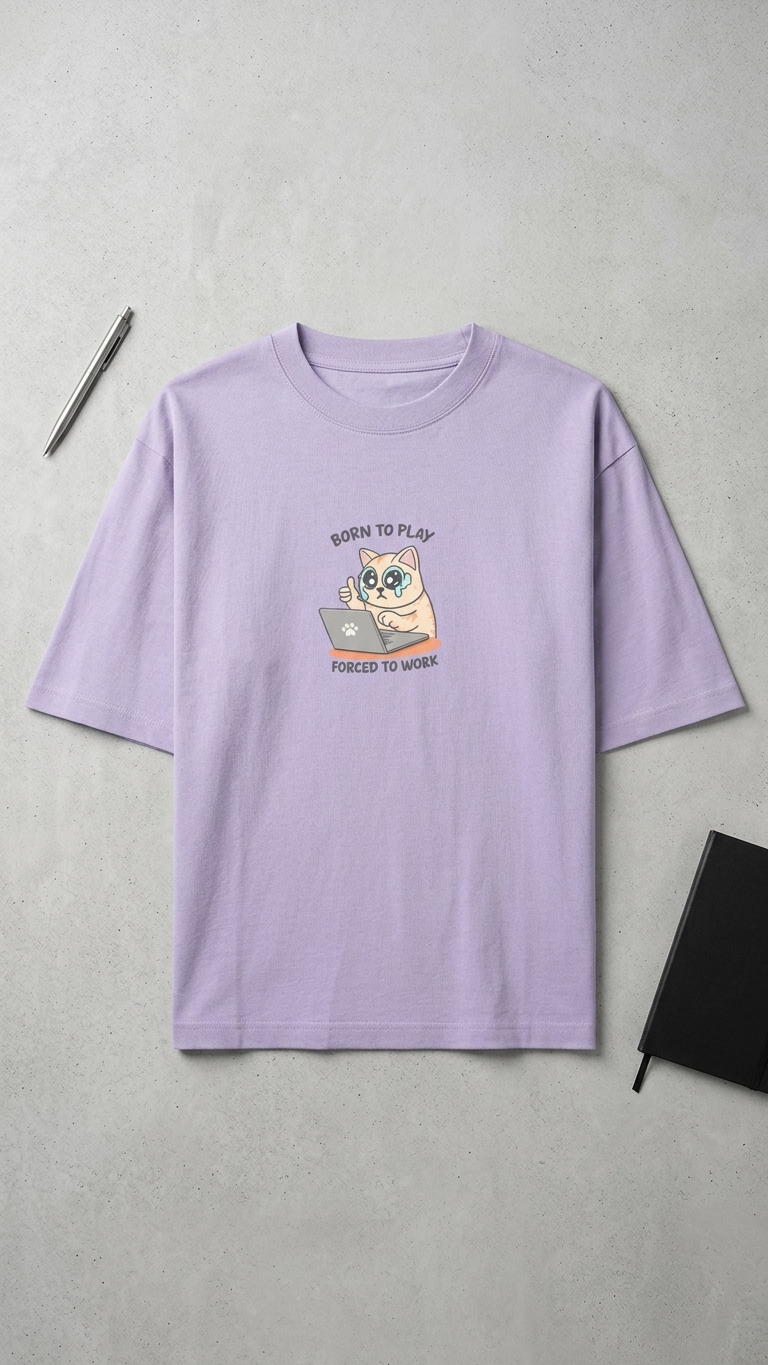 Klyven Born To Play Oversized Tee