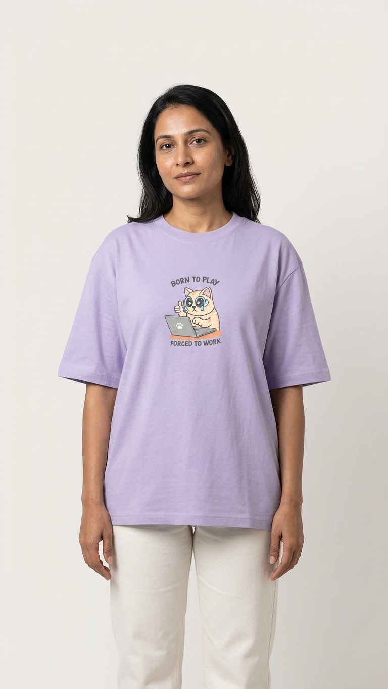Klyven Born To Play Oversized Tee