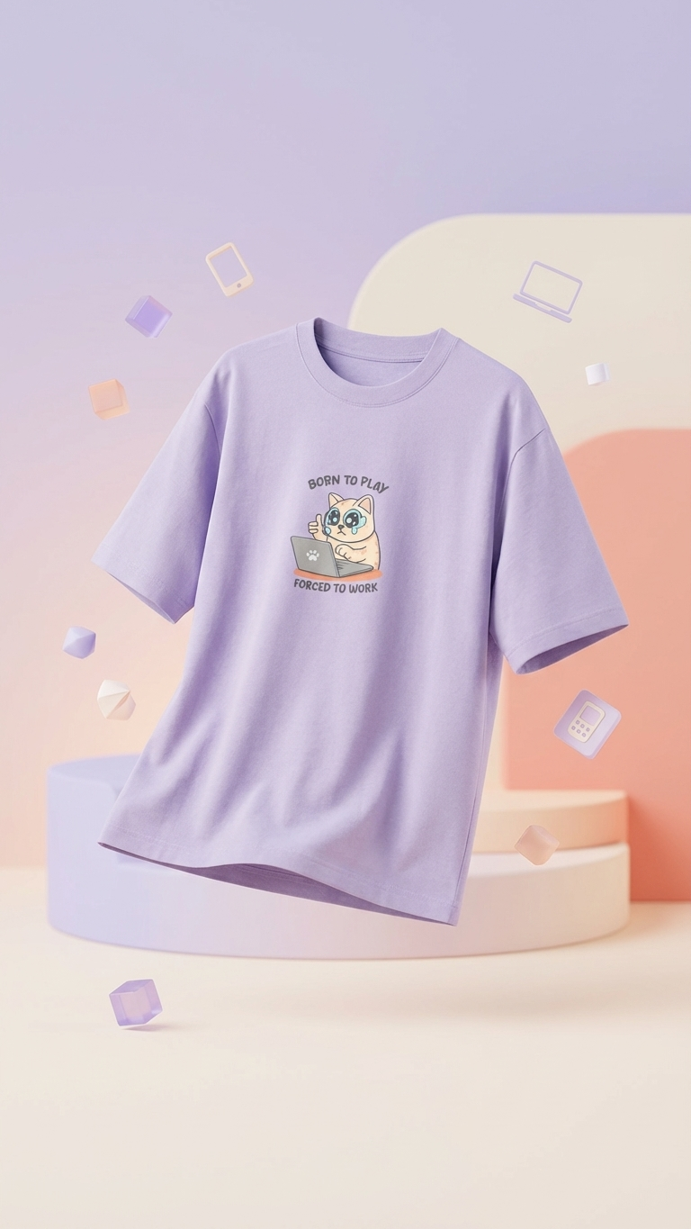 Klyven Born To Play Oversized Tee
