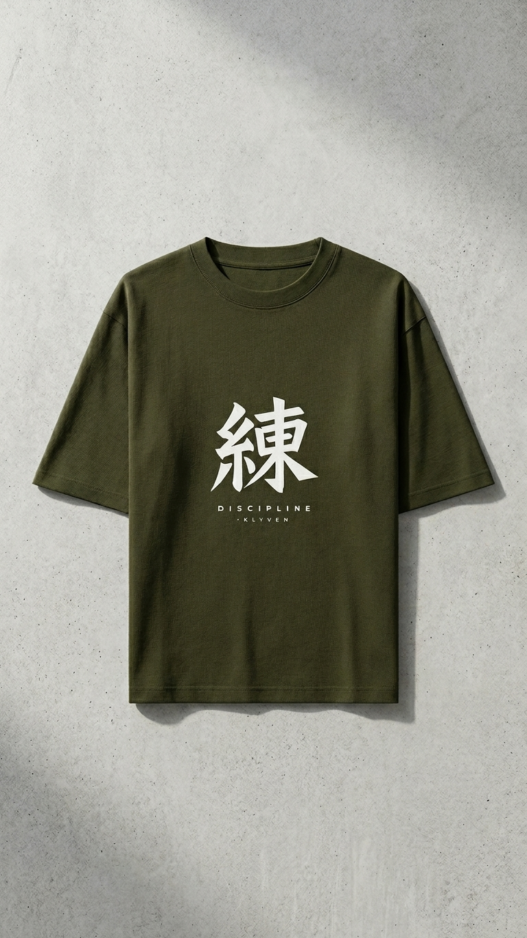 KLYVEN “Discipline” Oversized T-Shirt 🥋