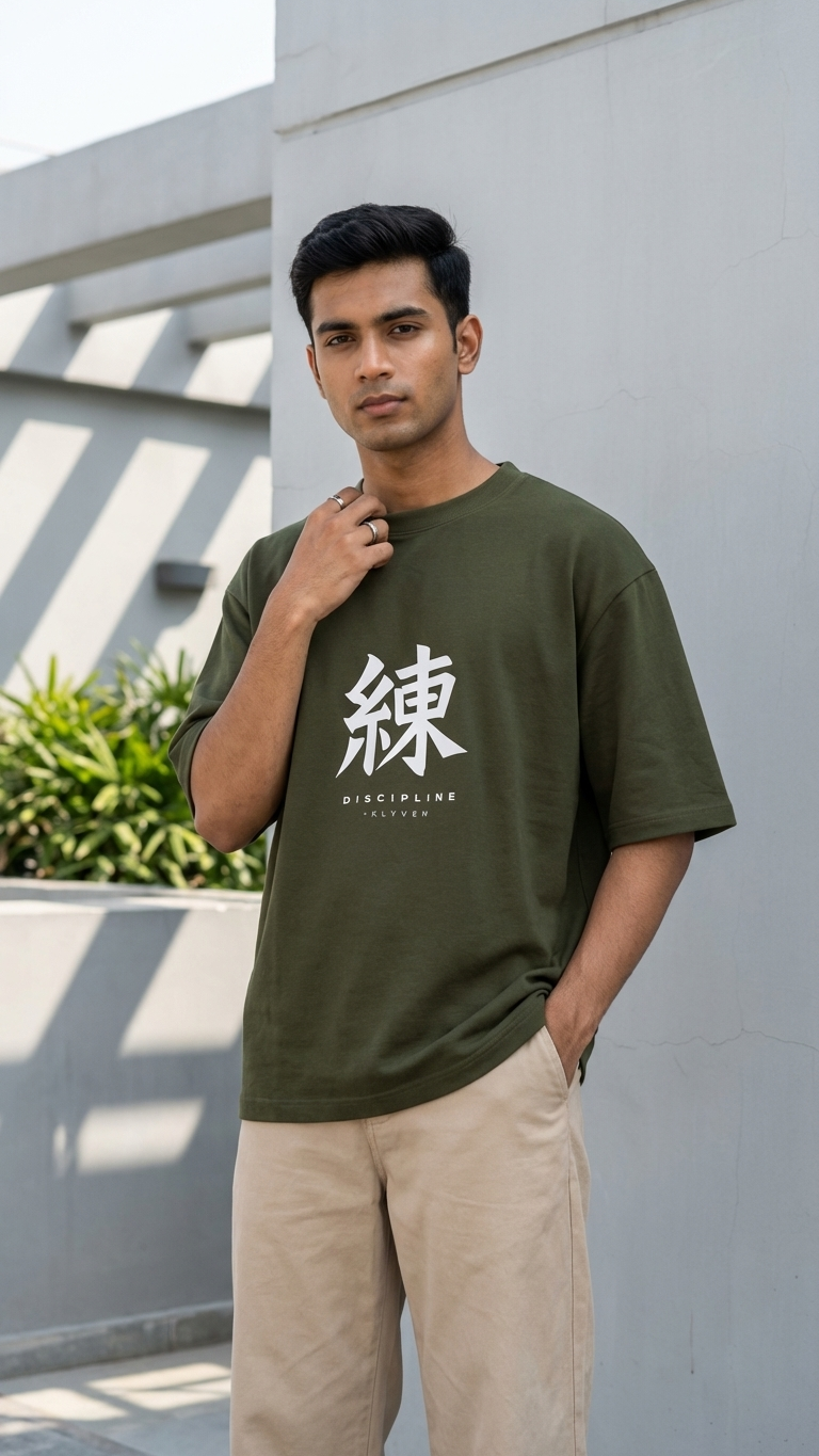 KLYVEN “Discipline” Oversized T-Shirt 🥋