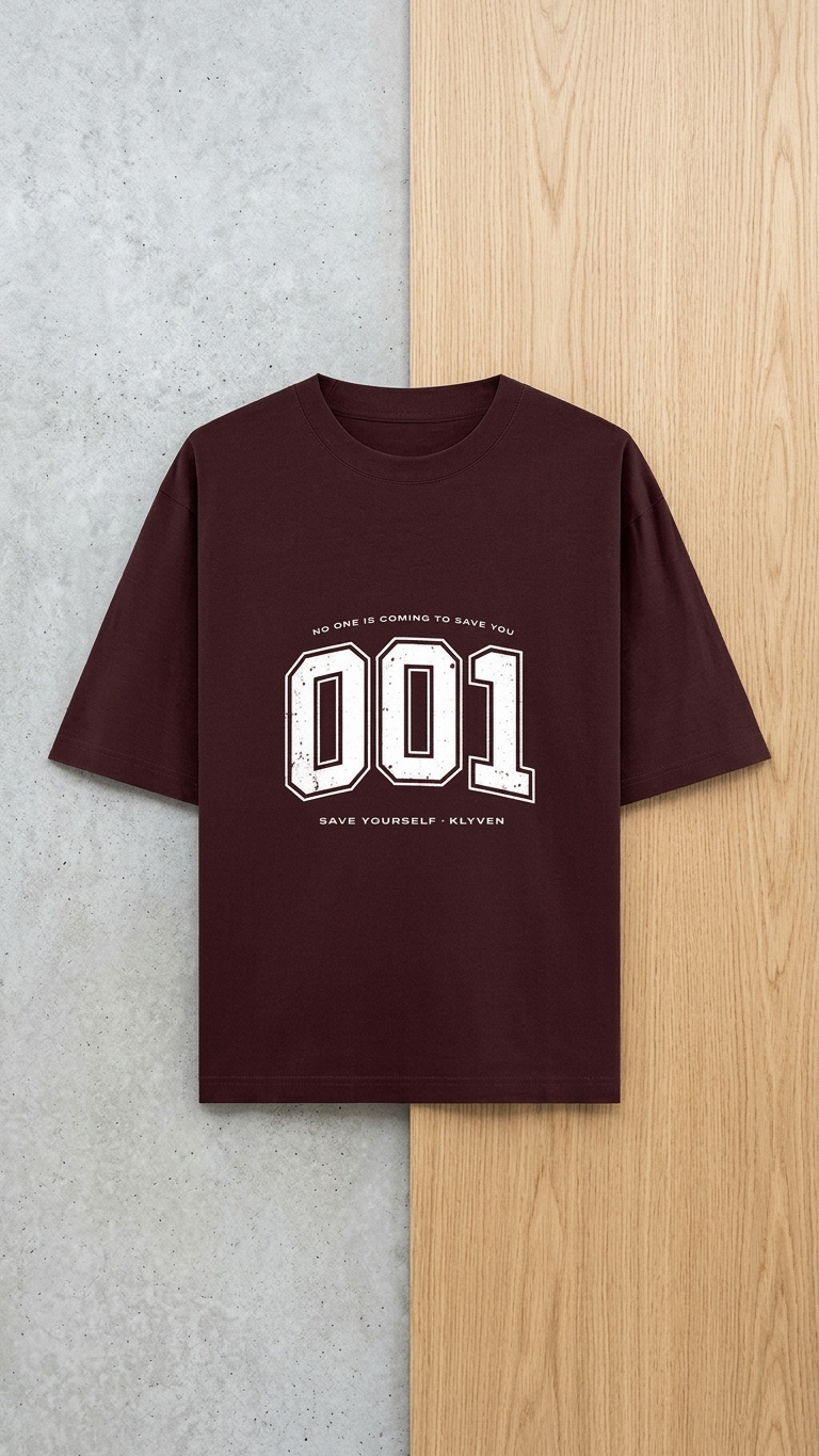 KLYVEN “001” Oversized T-Shirt 🧠