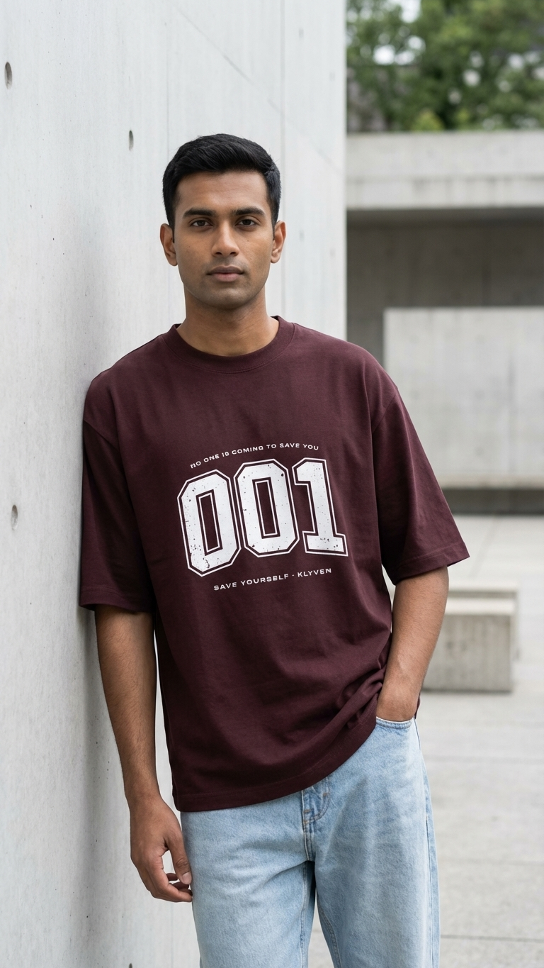 KLYVEN “001” Oversized T-Shirt 🧠