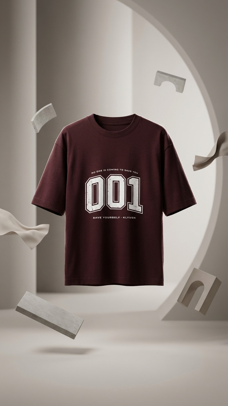 KLYVEN “001” Oversized T-Shirt 🧠