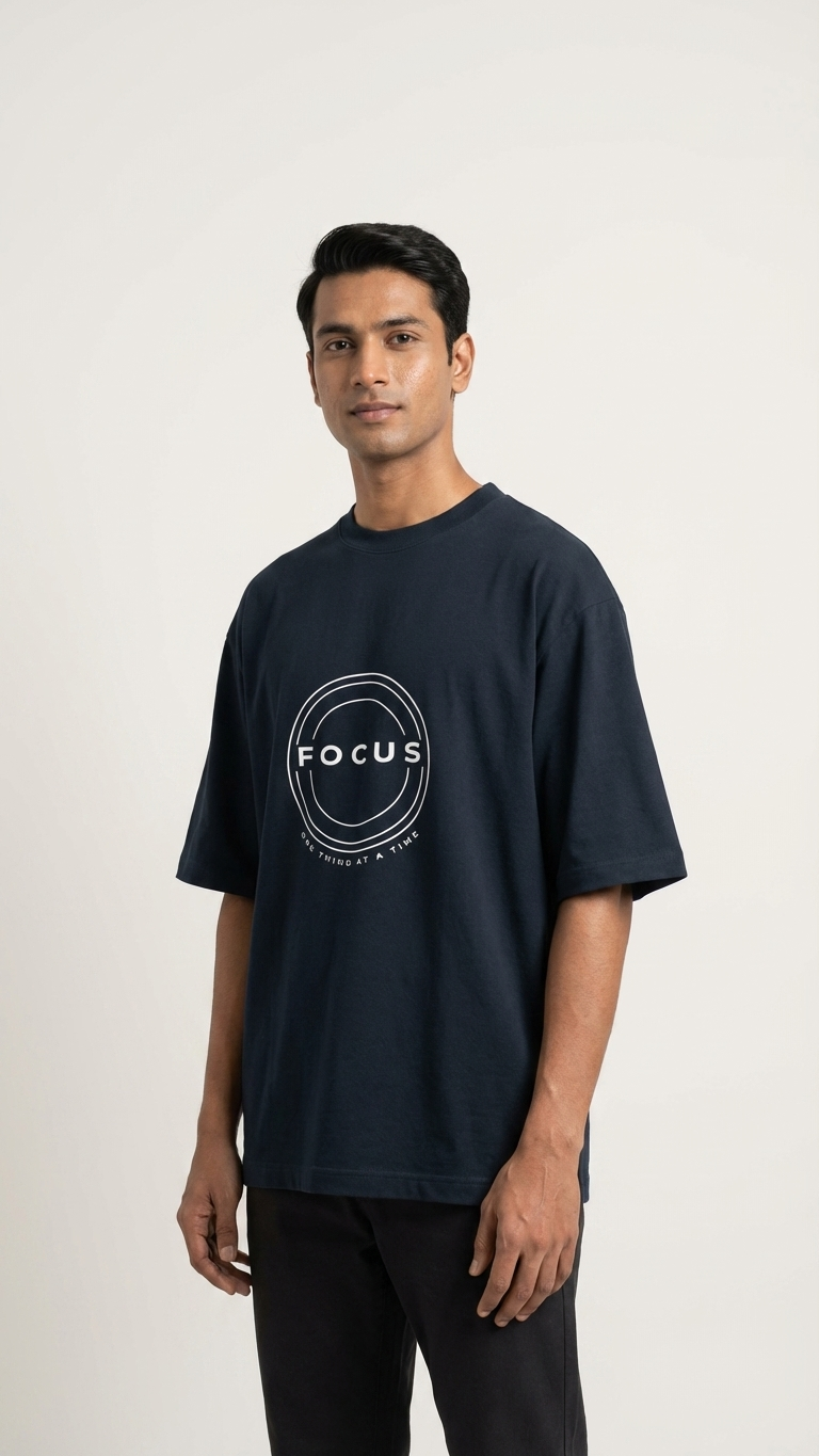KLYVEN “Focus” Oversized T-Shirt 🎯