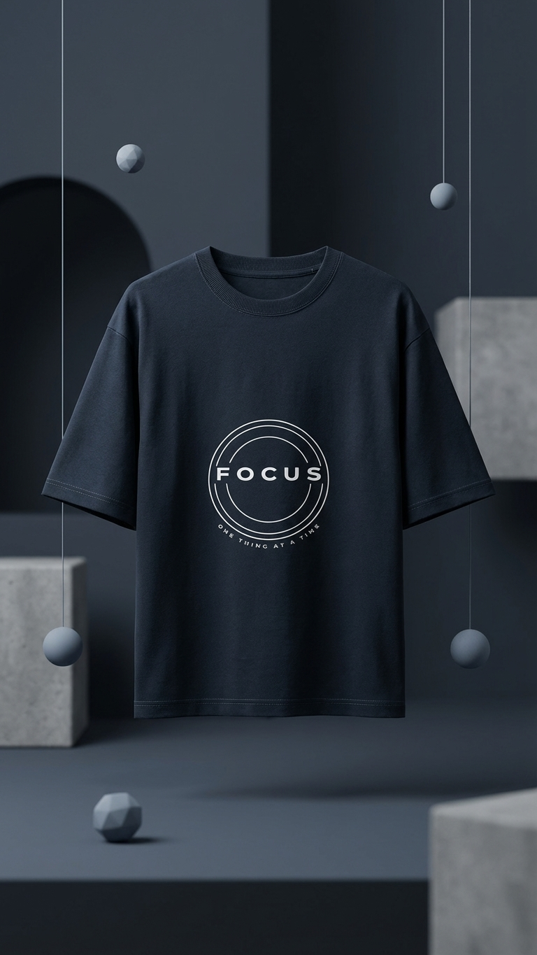 KLYVEN “Focus” Oversized T-Shirt 🎯