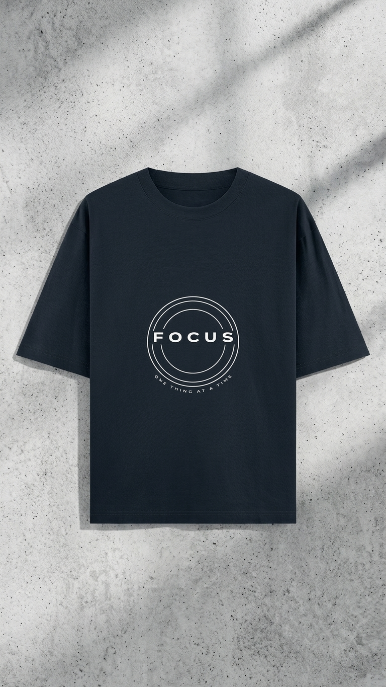 KLYVEN “Focus” Oversized T-Shirt 🎯