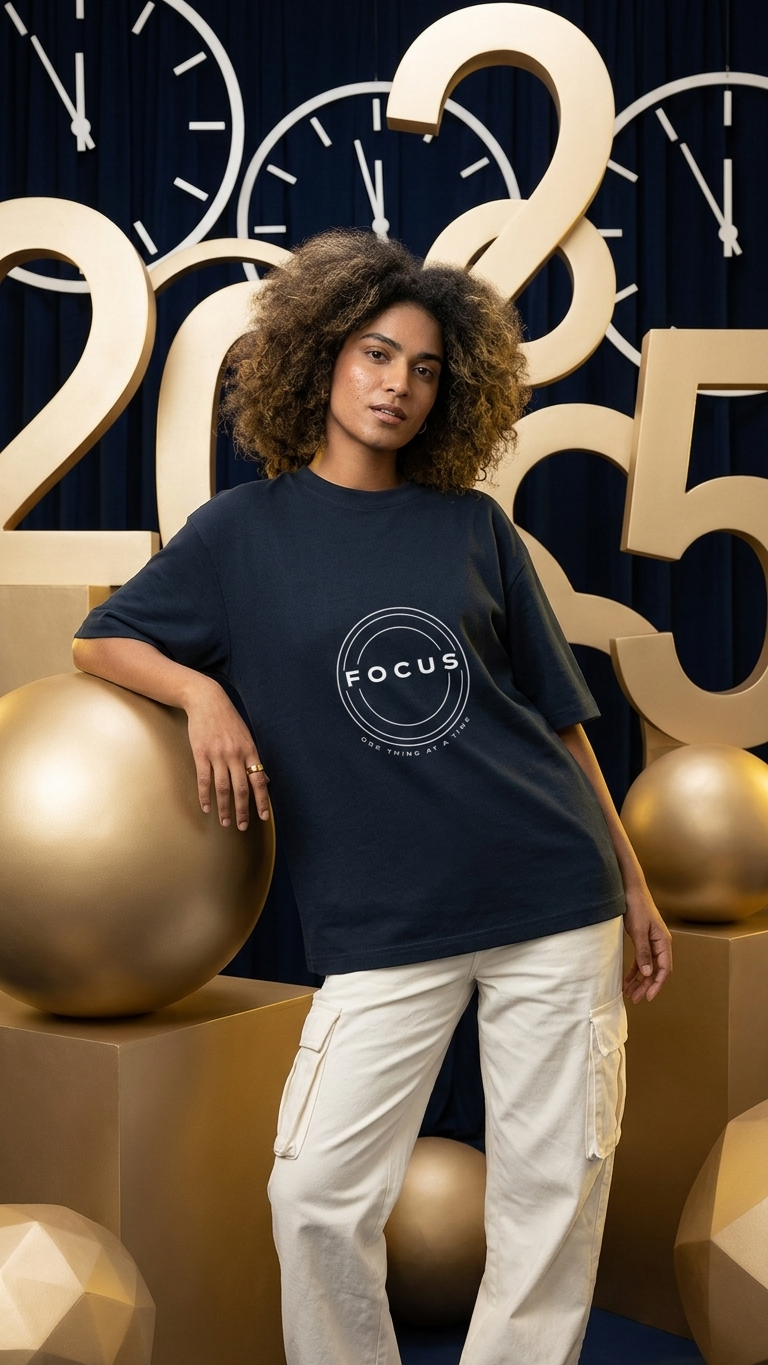 KLYVEN “Focus” Oversized T-Shirt 🎯