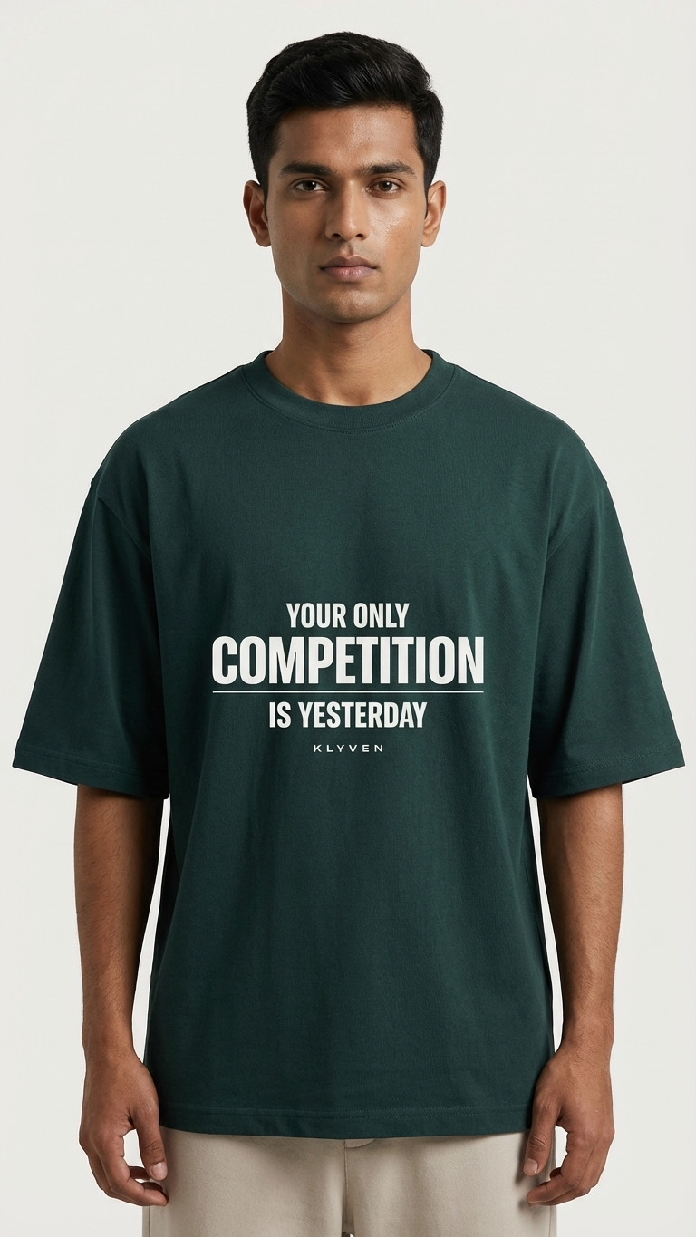 KLYVEN “Competition Is Yesterday” Oversized T-Shirt 🏁