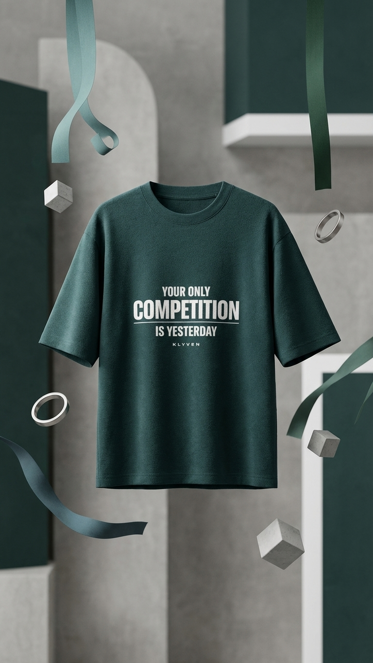 KLYVEN “Competition Is Yesterday” Oversized T-Shirt 🏁