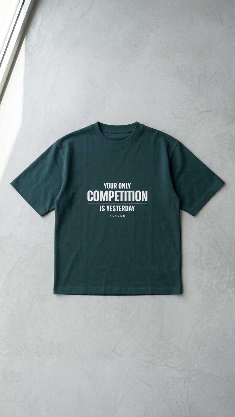 KLYVEN “Competition Is Yesterday” Oversized T-Shirt 🏁