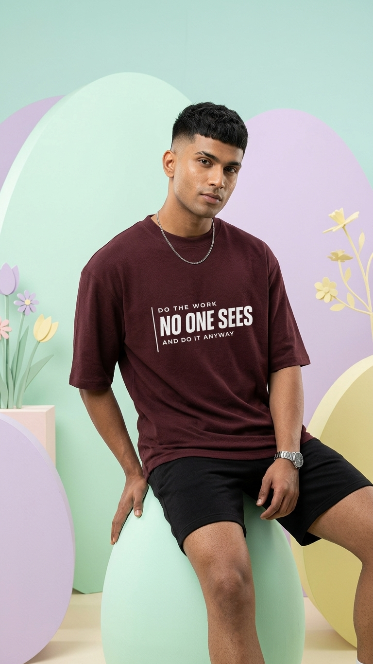 KLYVEN “No One Sees” Oversized T-Shirt 🔥