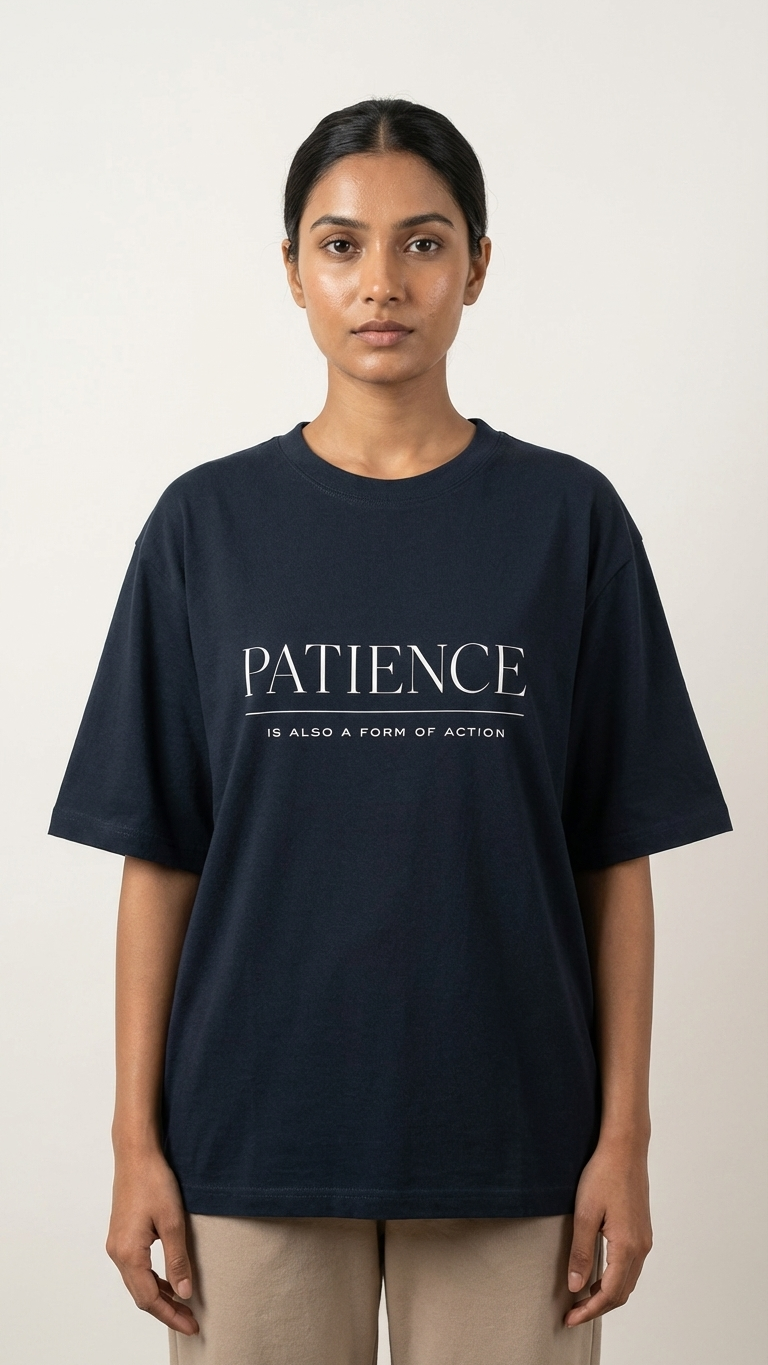 KLYVEN “Patience” Oversized T-Shirt ✨