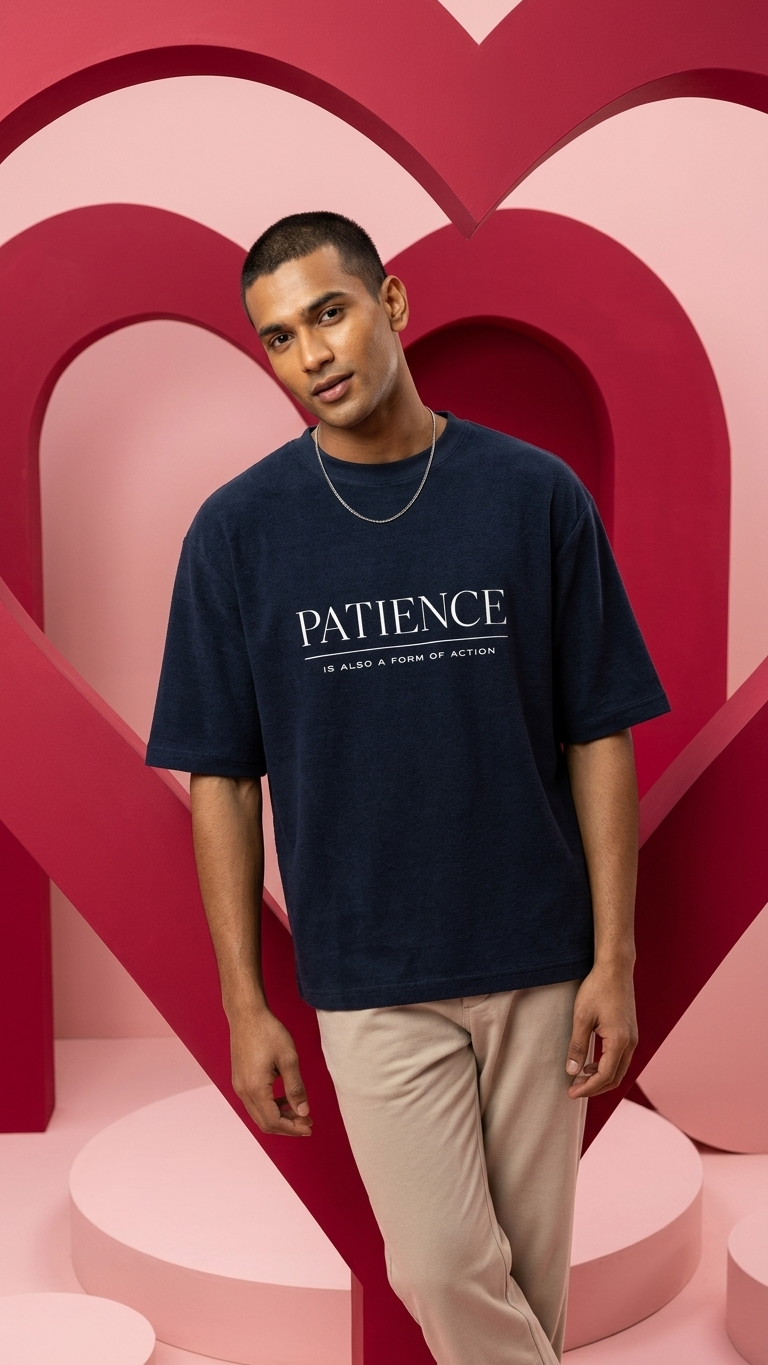 KLYVEN “Patience” Oversized T-Shirt ✨