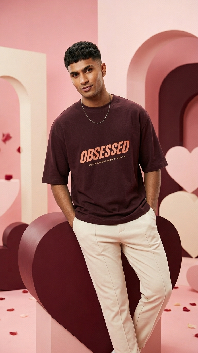 KLYVEN “Obsessed” Oversized T-Shirt 🔥