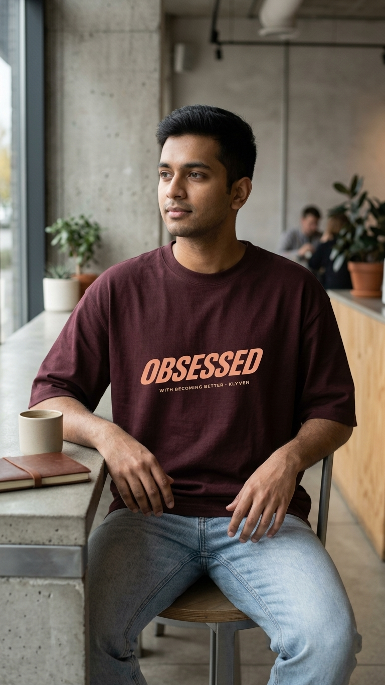 KLYVEN “Obsessed” Oversized T-Shirt 🔥