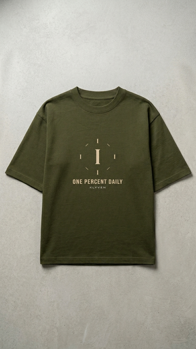 KLYVEN “1% Daily” Oversized T-Shirt ⚡