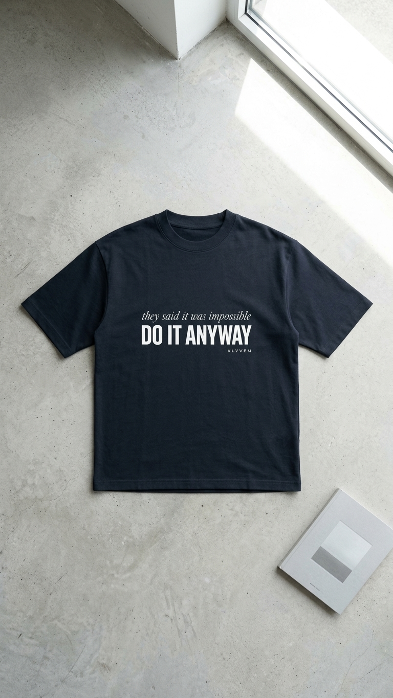 KLYVEN “Do It Anyway” Oversized T-Shirt
