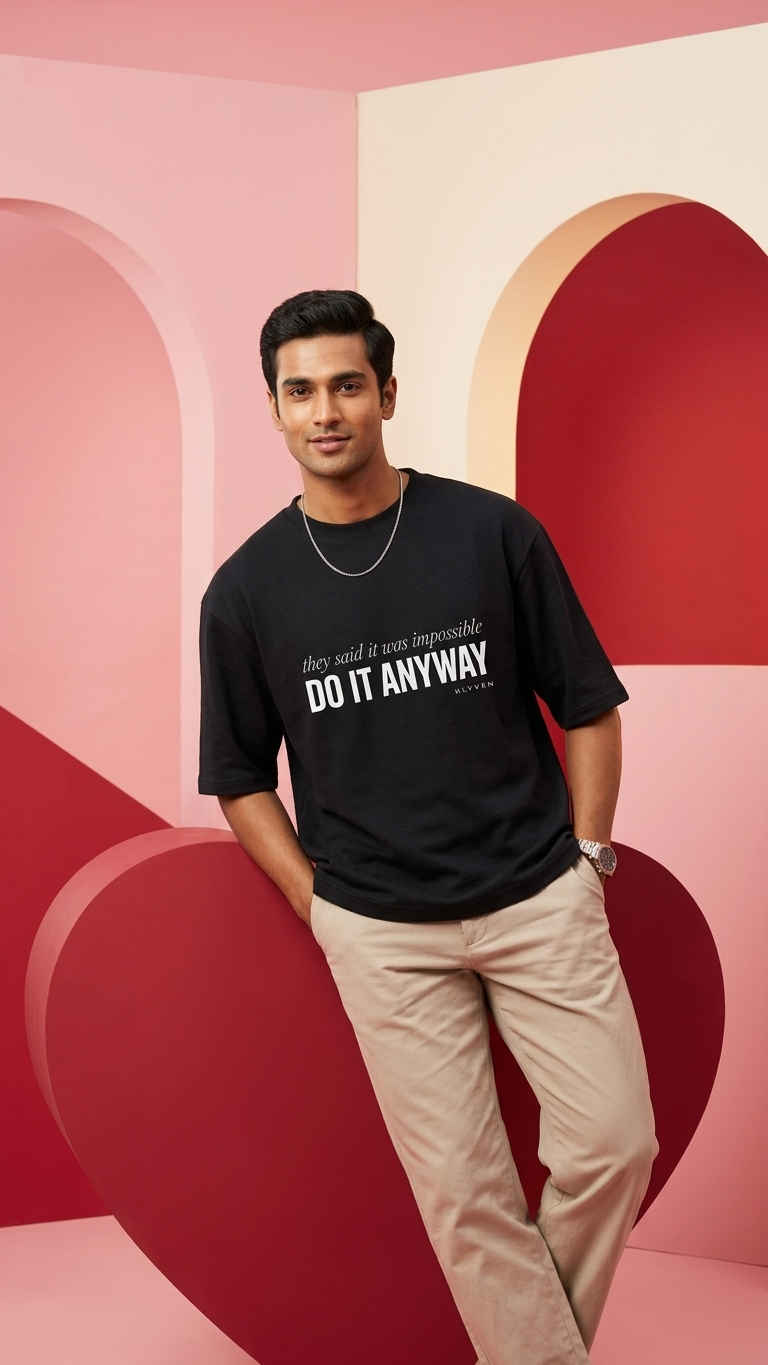 KLYVEN “Do It Anyway” Oversized T-Shirt