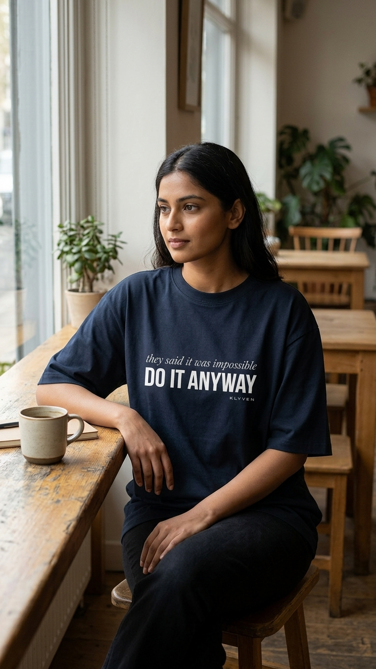 KLYVEN “Do It Anyway” Oversized T-Shirt